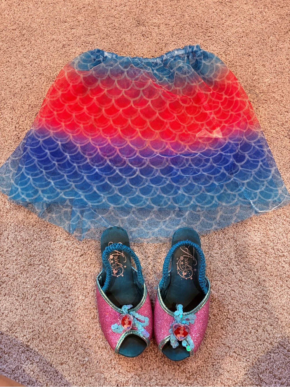 Kids Pink Glitter Dress Shoes with Teal Accents